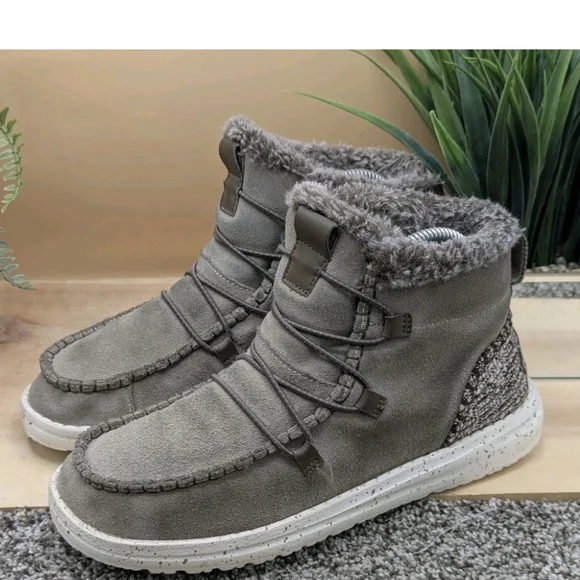 Boots Warm Hey Dudes HEY DUDE Denny Ankle Bootie Women's Size US